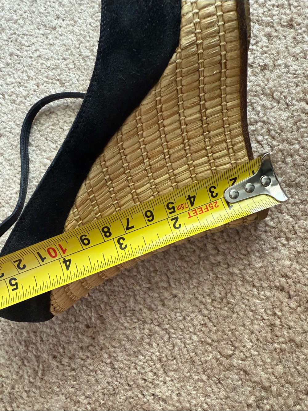 Gucci Black Suede Horsebit Wedge Espadrille Platform Sandals - Picture 16 of 16